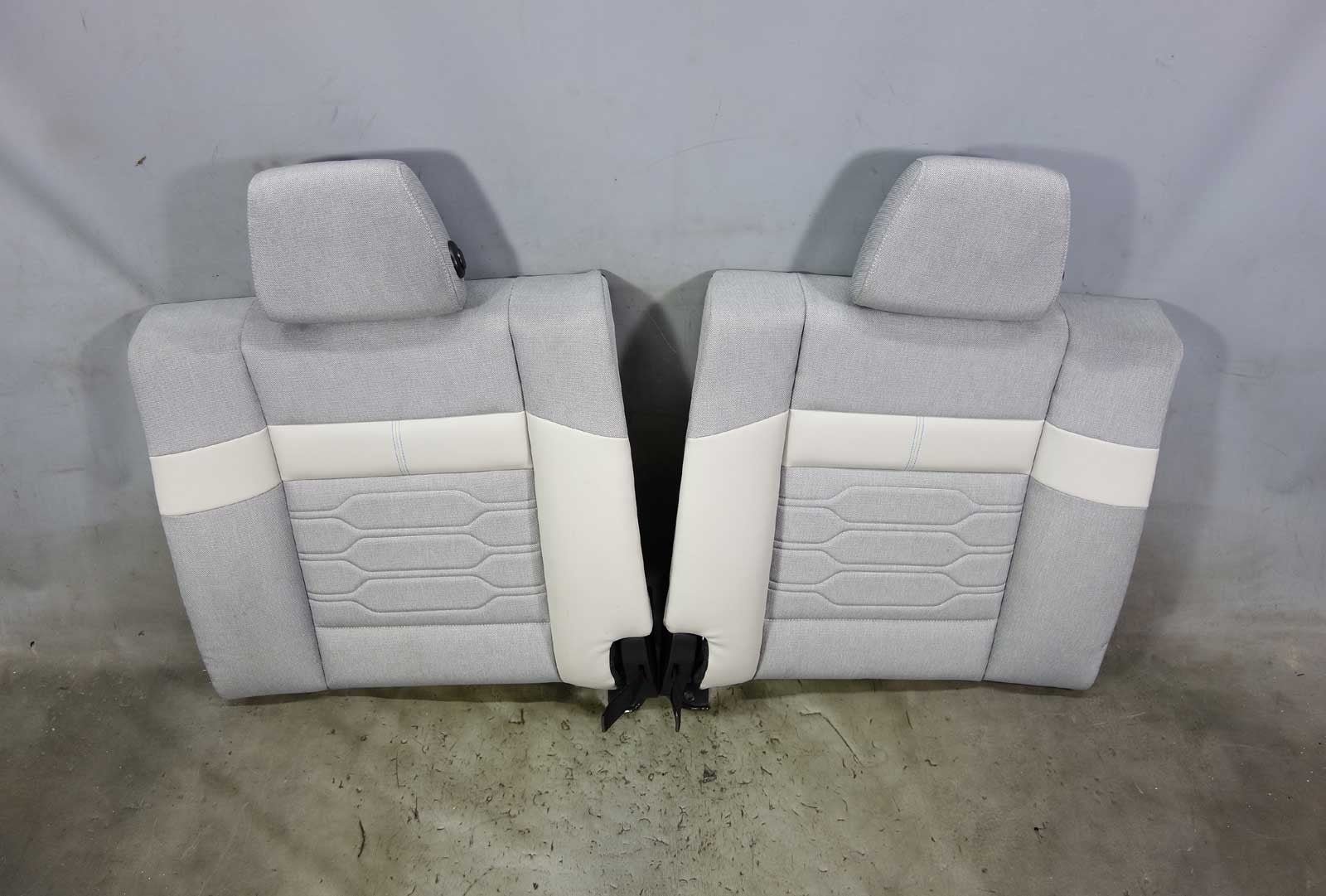 2014-2017 BMW i01 i3 City Vehicle Rear Seat Backrest Set Carum Grey Cloth Vinyl
