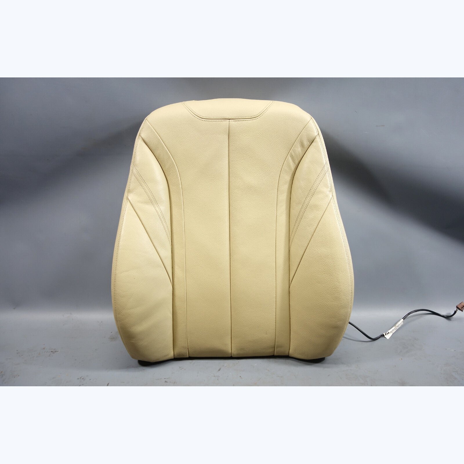 2012-2019 BMW F30 3-Series F36 Right Front Seat Backrest Pad Beige Leather OEM
