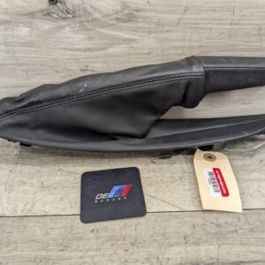 08-13 OEM BMW E88 E82 128 135 Boot Hand Brake Handle Perforated Leather Black