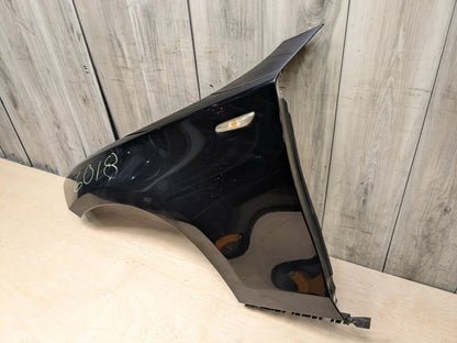 2012 BMW 135i E88 Front Left Driver Fender Panel SCHWARZ II (668)