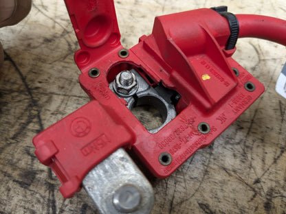 OEM BMW E82 E88 E90 E92 328 335 M3 Battery Plus Pole Terminal Positive Red Cable